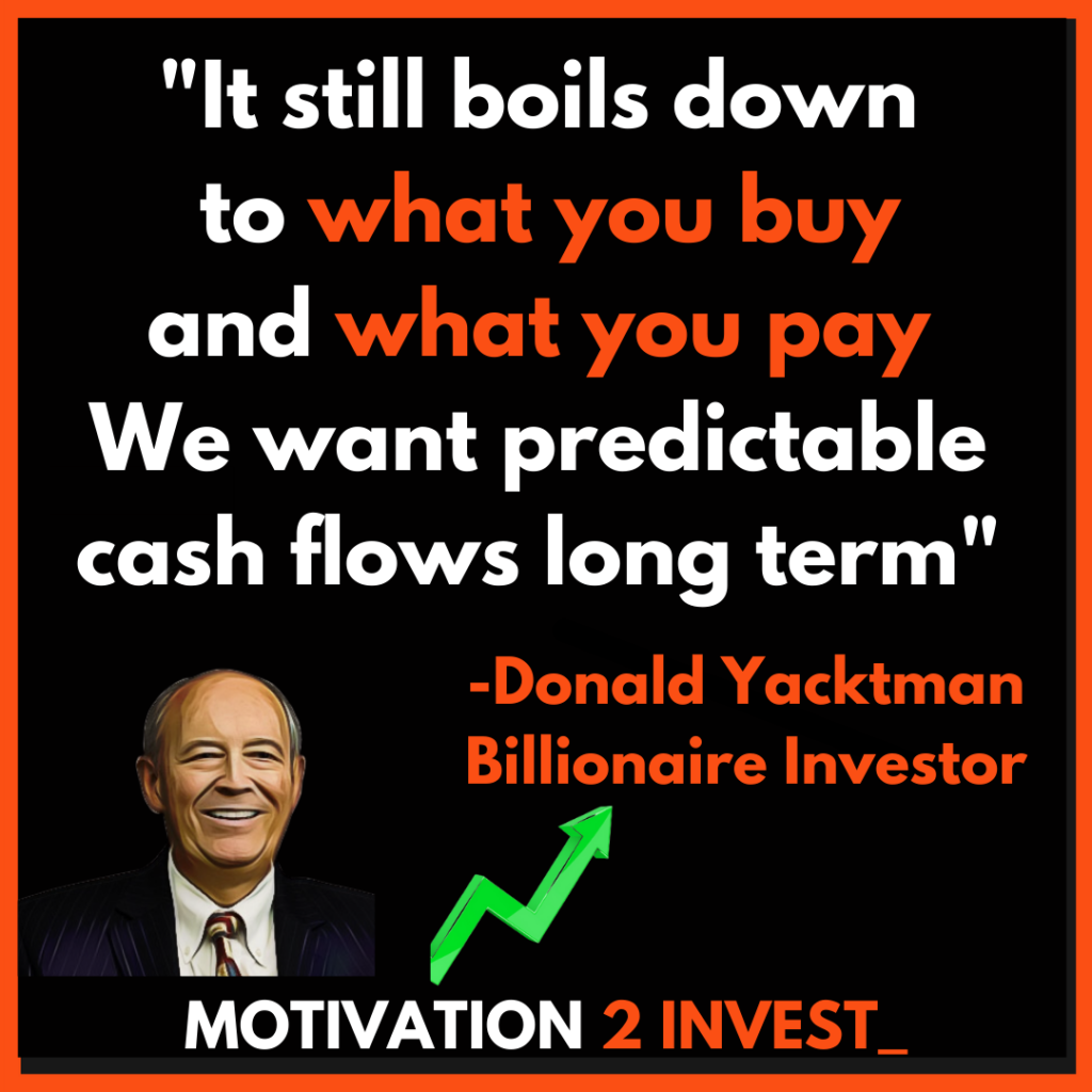 Donald Yacktman investor Quotes. Credit: www.Motivation2invest.com/Donald-Yacktman